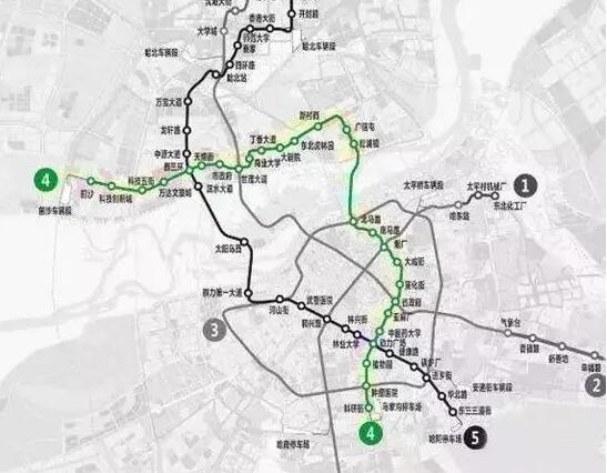 哈市地铁4号线一期工程招标 31座车站北京地铁4号线线路图哈尔滨地铁4