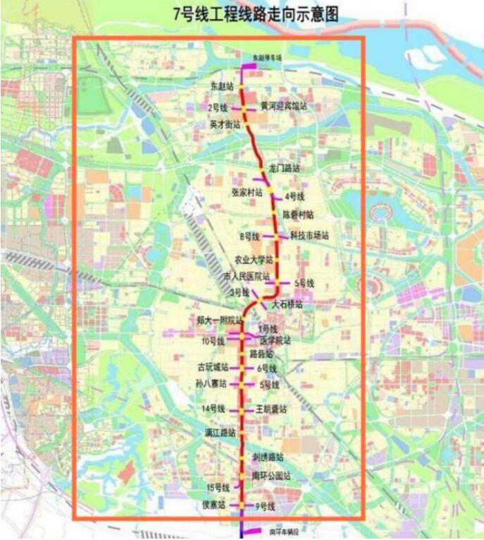 『郑州』地铁3号线二期,6,7,8,10,12号线一期6条线路首次环评公示