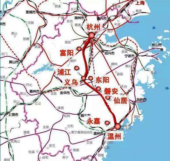 浙江高铁规划通苏嘉甬甬舟沪苏湖衢丽等铁路动工建设