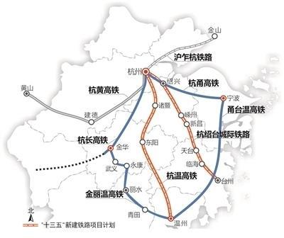 『浙江』高铁规划通苏嘉甬、甬舟、沪苏湖、衢丽等铁路动工建设(图7)