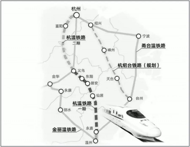 浙江高铁规划通苏嘉甬甬舟沪苏湖衢丽等铁路动工建设