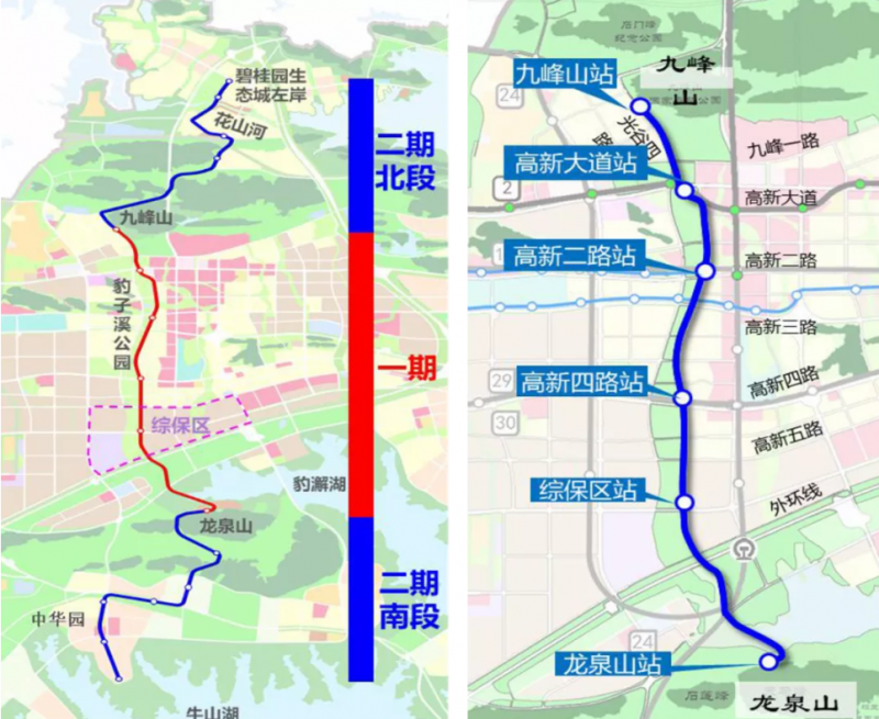 武汉光谷空轨旅游专线开始施工(图1)